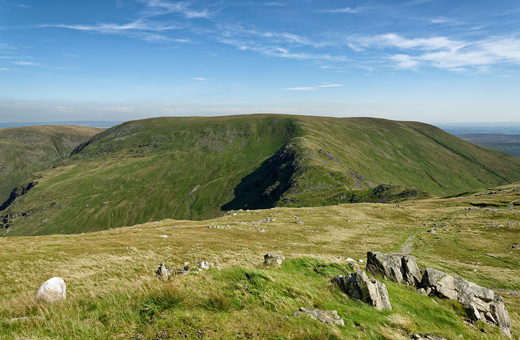 Nan Bield Pass, Harter Fell, Gatescarth Pass & Branstree viewed from Mardale III Bell in the Lake District