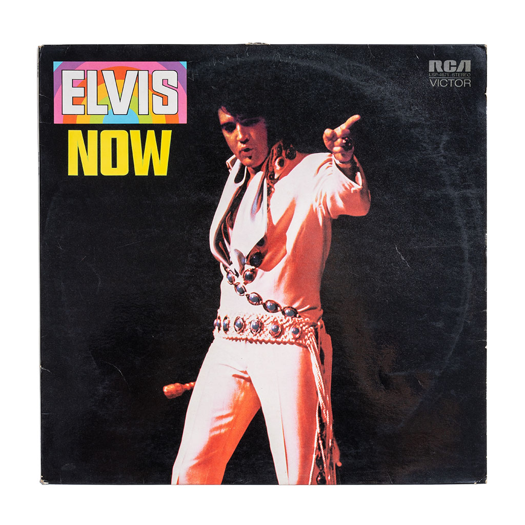 Udine, Italy. July 24_2024. Elvis Now is the 34th studio album by Elvis Presley released in 1972. White background
