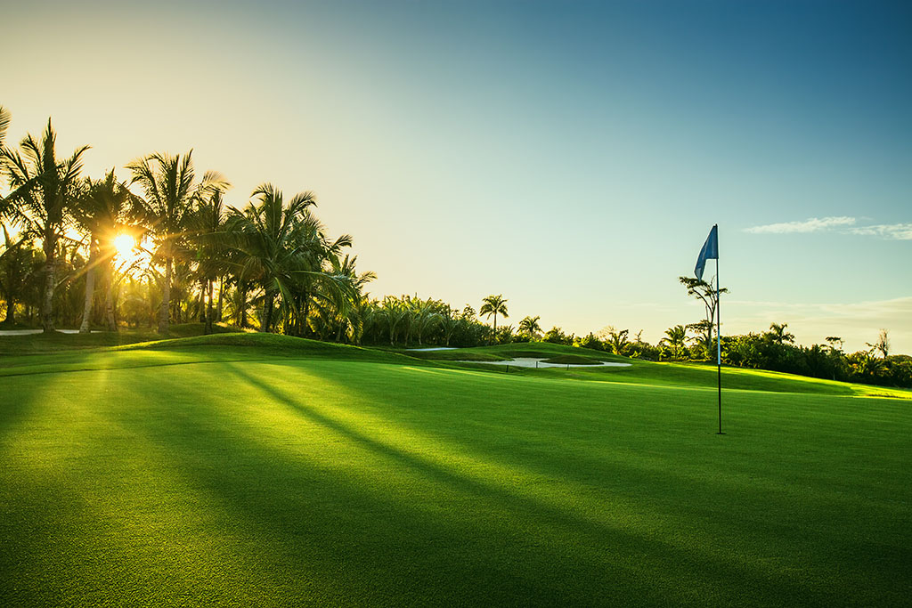 Golf course in the countryside